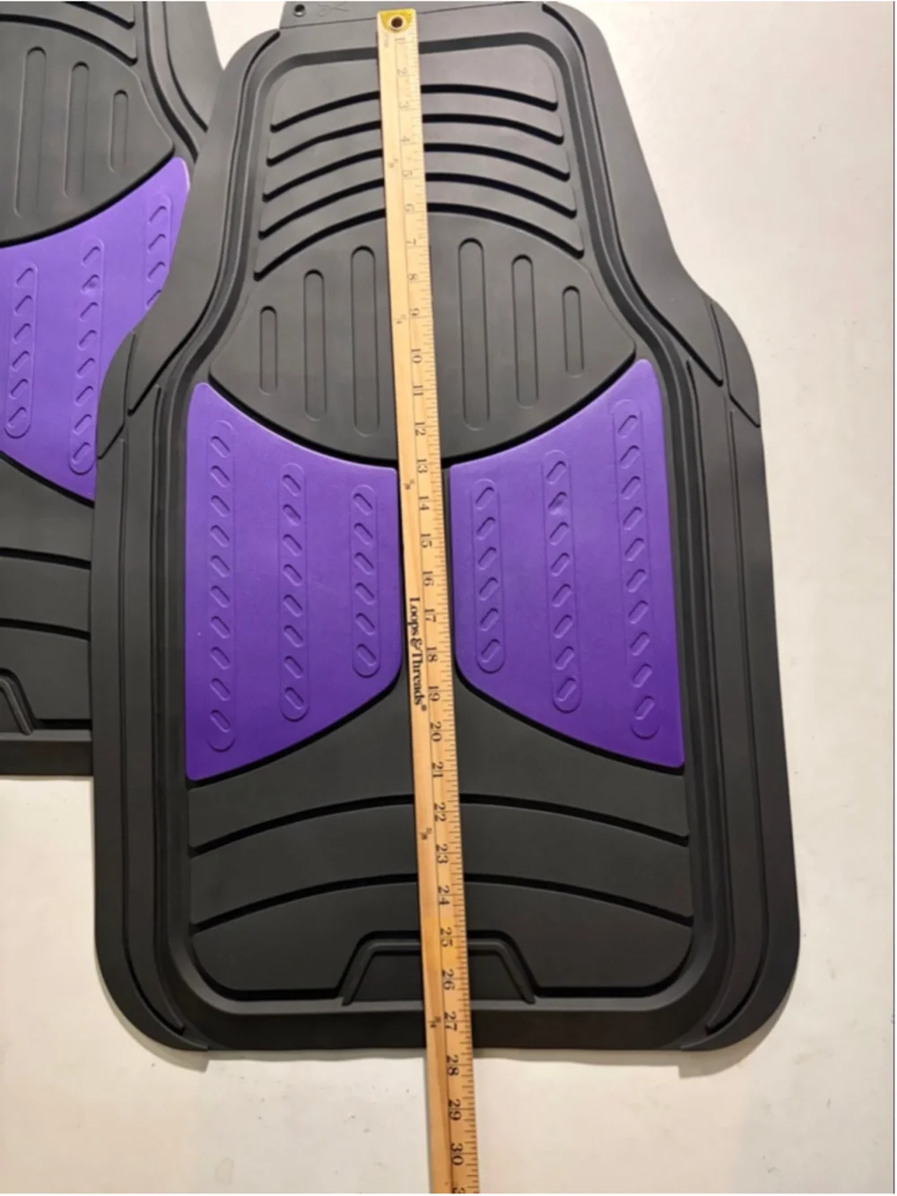 Unbranded Door Mats One Size Black Purple Car Floor Mats Set